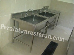 single sink bowl besar peralatan dapur restoran